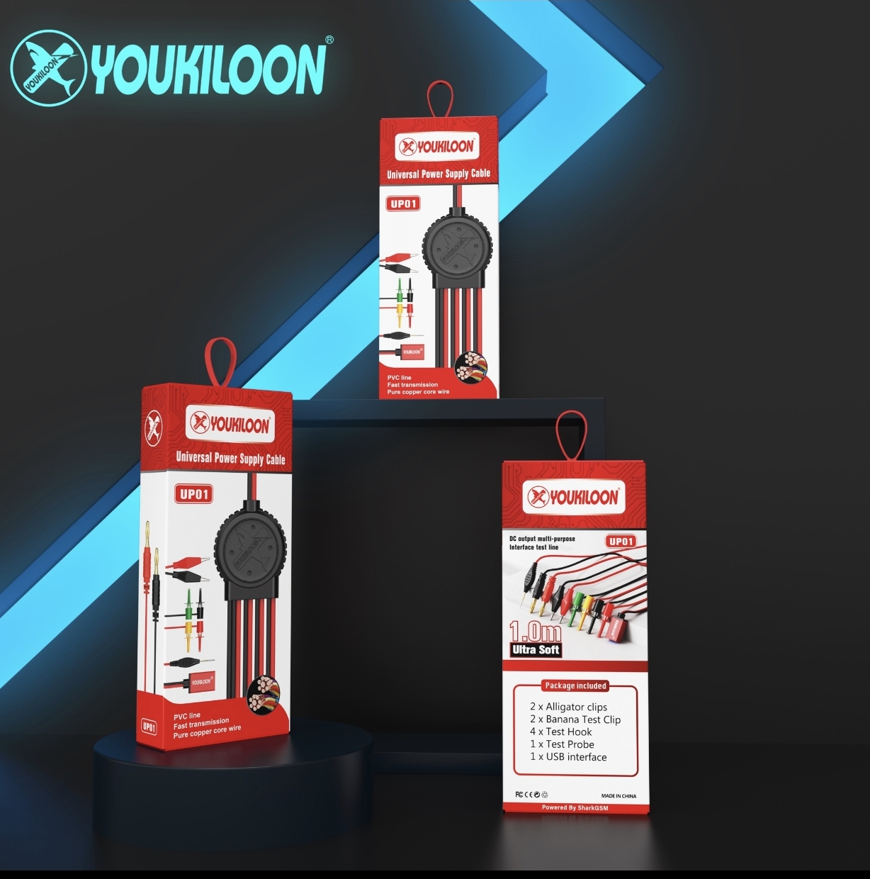 KABEL POWER SUPPLY YOUKILOON UP01 USB 1.0M ORIGINAL
